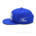 Bordado personalizado 6 panel de snapback Cap